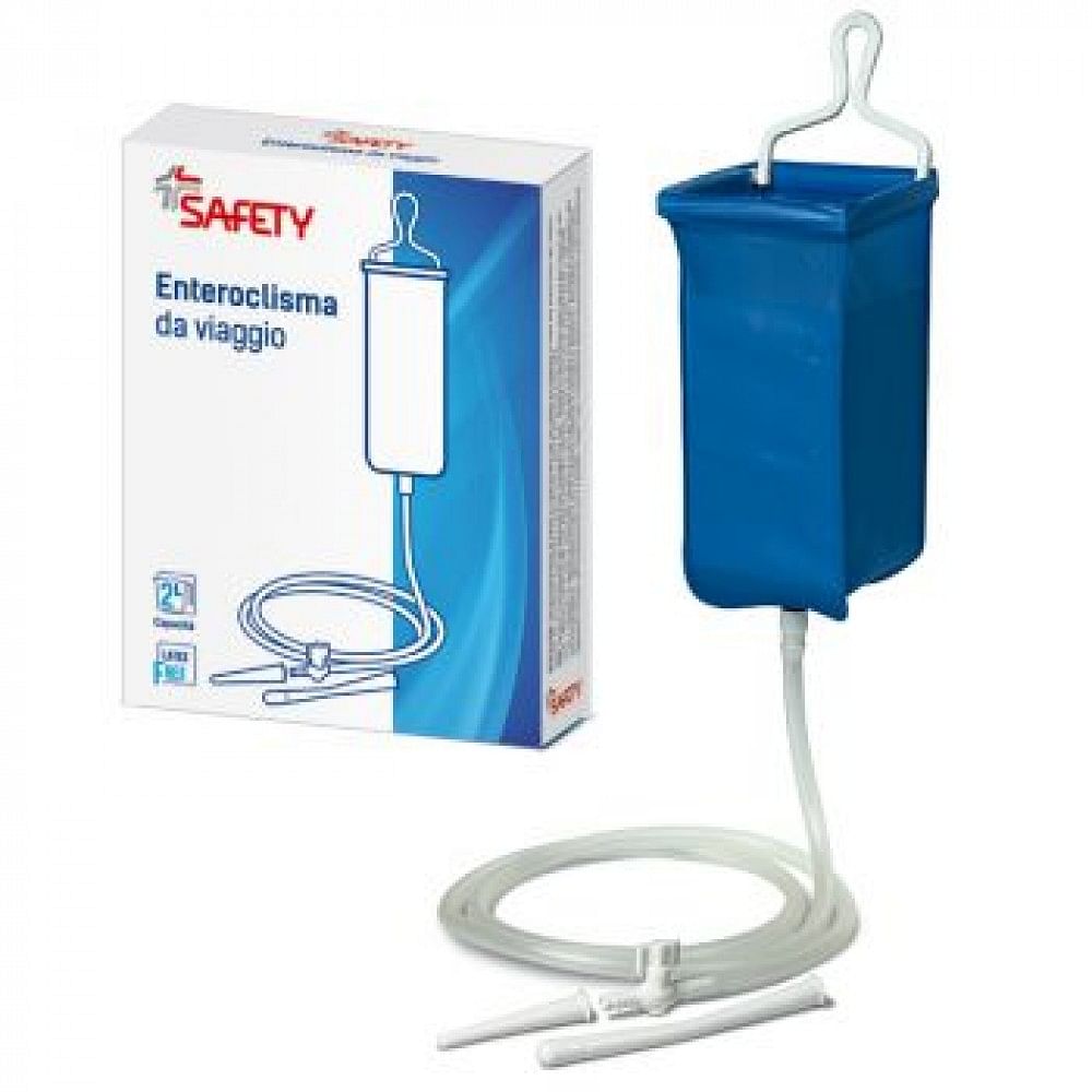 Enteroclisma da viaggio klister in gomma con cannula anale evaginale 2