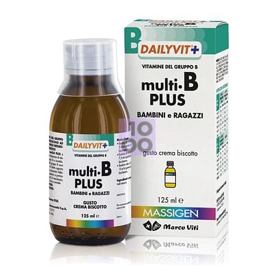Dailyvit+ Multi B Plus Vitamine Del Gruppo B Per Bambini E Ragazzi Gusto Crema Biscotto 125 Ml
