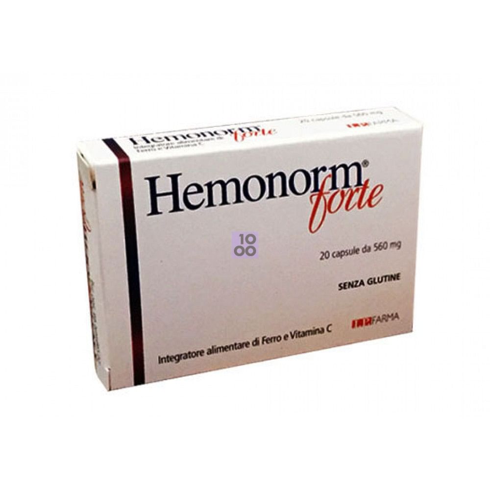 Hemonorm Forte 20 Capsule: Utilizzo, effetti collaterali e prezzo