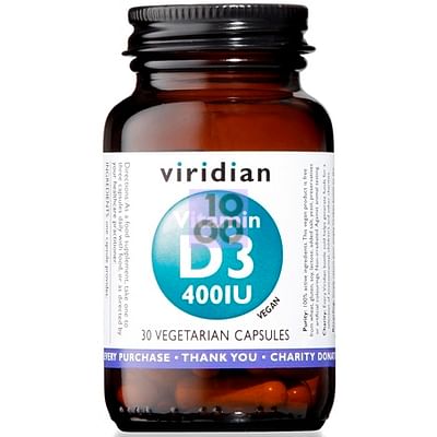Viridian Vitamin D3 400 Iu 30 Cps