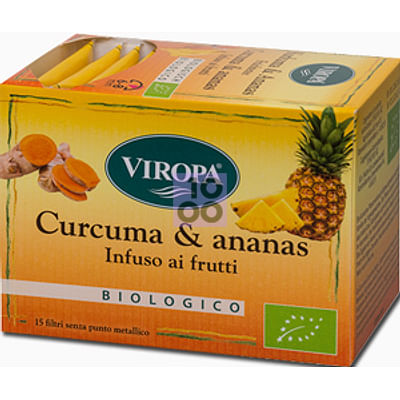 Viropa Curcuma & Ananas Infuso Biologico 15 Bustine 2,5 G
