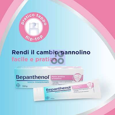 Bepanthenol Pasta Lenitiva Protettiva   Crema Cambio Pannolino Anti Arrossamento Neonato