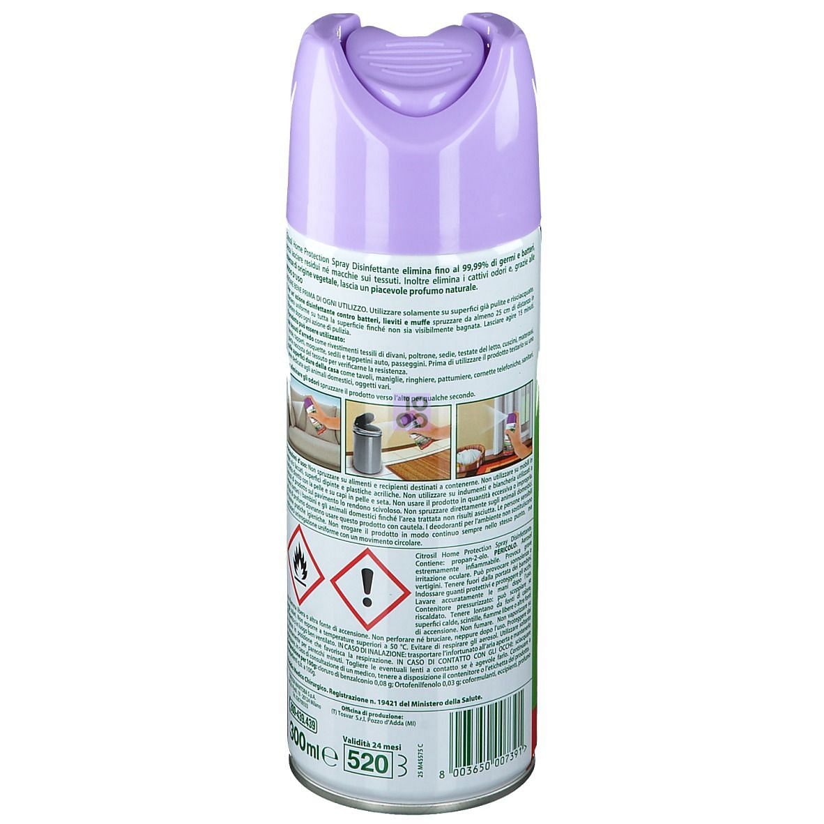 Citrosil Lavanda Disinfettante igienizzante casa tessuti spray 300 ml 6  pezzi