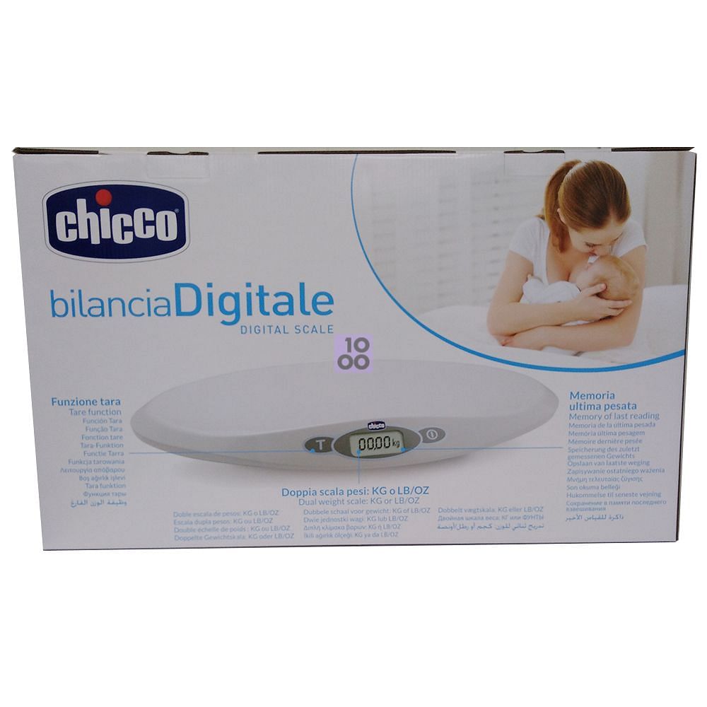 CHICCO Bilancia Digitale Neonato Bluetooth Misurazione Peso e Altezza Bimbo  25kg - Carpe Diem Shop