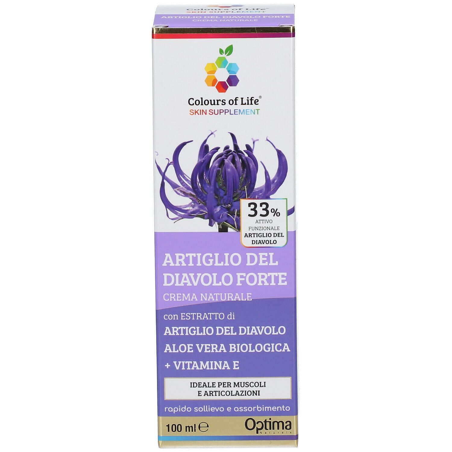 Colours Of Life Skin Supplement Artiglio Del Diavolo 33% Crema 100 Ml