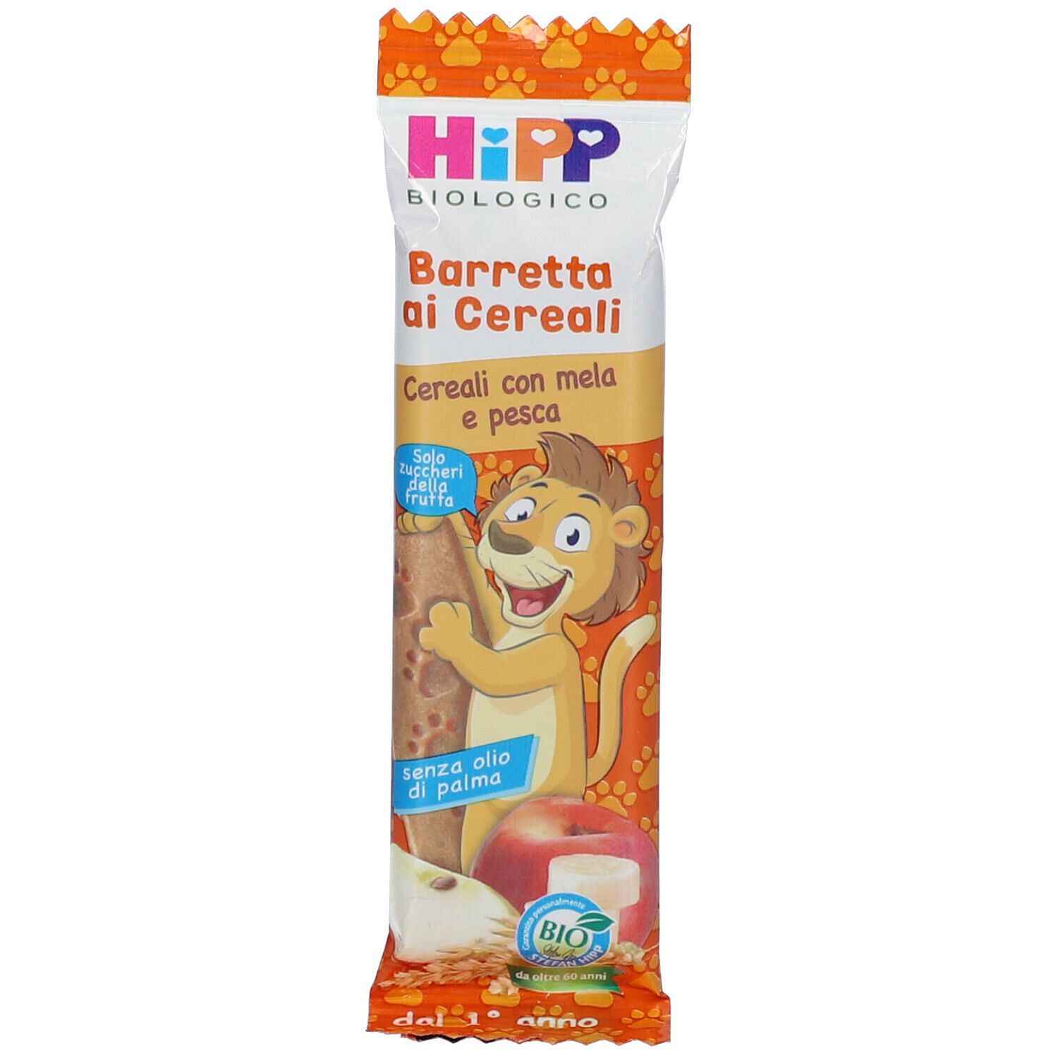 Hipp Bio Barretta Ai Cereali Con Mela/Pesca 20 G