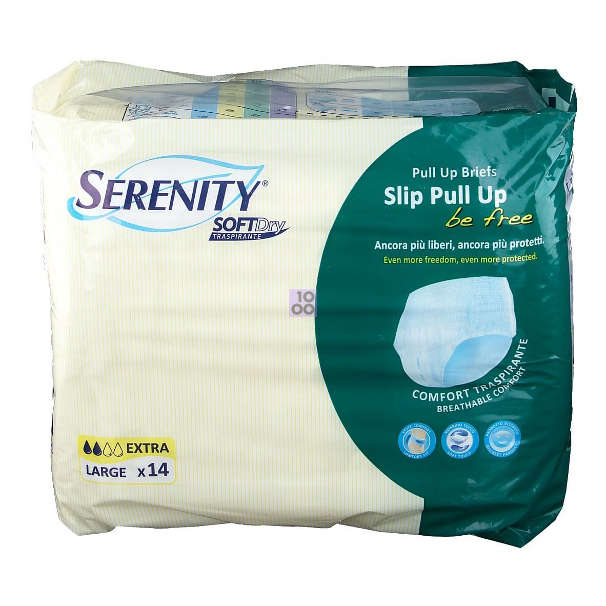 Serenity Soft Dry Pull Up Be Free Super Taglia Large 10 Pezzi