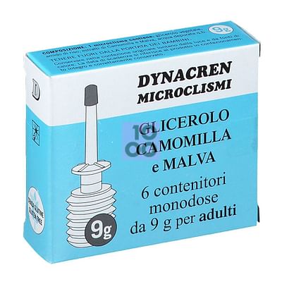 Dynacren Microclismi Camomilla E Malva 6 Pezzi Da 9 G Per Adulti