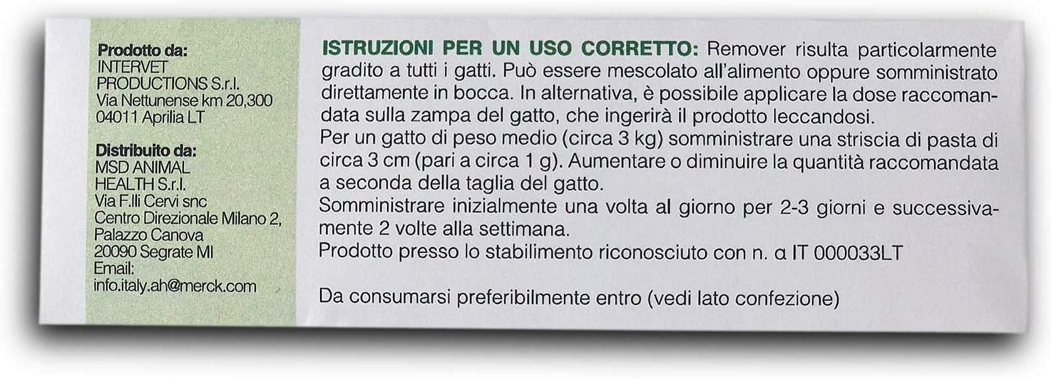 MSD Remover Gatto Malto in Pasta 20g
