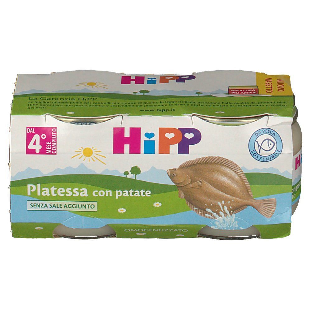 HIPP Omogeneizzato platessa e merluzzo con patate, 160 g Acquisti online  sempre convenienti