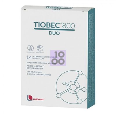 Tiobec 800 Compresse Orosolubili 18,9 G