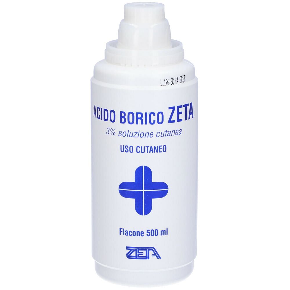 Acido Borico (Zeta Farmaceutici) Soluz Cutanea 500 Ml 3%