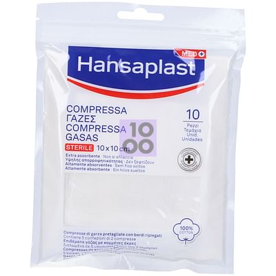 Hansaplast Garza Compressa 10 X 10 Cm 10 Pezzi