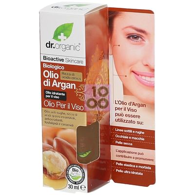 Dr Organic Argan Facial Oil Siero Viso 30 G