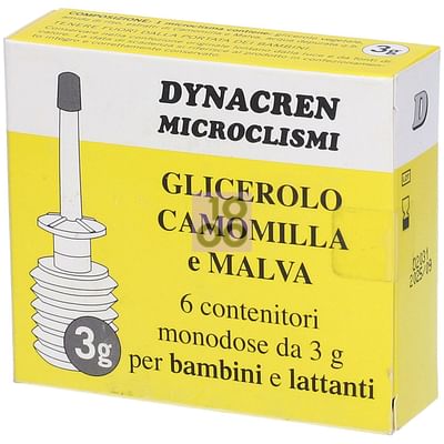 Dynacren Microclismi Camomilla E Malva 6 Pezzi Da 3 G Per Bambini E Lattanti