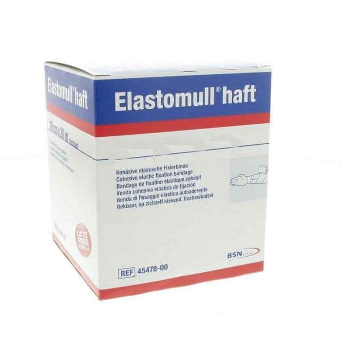 Benda Elastica Autoadesiva Per Fissaggio Medicazioni Elastomull Haft Lf  Altezza 12 Cm Lunghezza 20 M