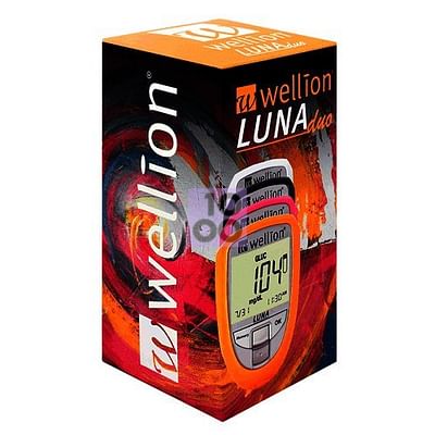 Wellion Luna Duo Black 10 Lanc 10 Strps