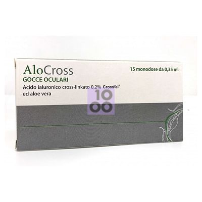 Soluzione Oftalmica Lubrificante A Base Di Acido Ialuronico Sale Sodico Cross Linkato 0,20% Alocross 15 Oftioli 0,35 Ml