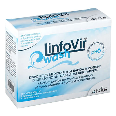 Soluzione Per Irrigazione Nasale Linfovir Wash 2 Flaconi Da250 Ml