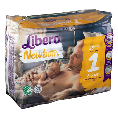 Libero Newborn Pannolino Per Bambino Taglia 1 4 X28 Pezzi