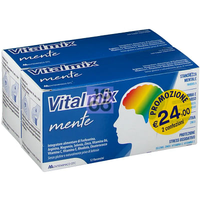 Vitalmix Mente Bipack 2 Confezioni Da 12 Flaconcini Da 12 Ml