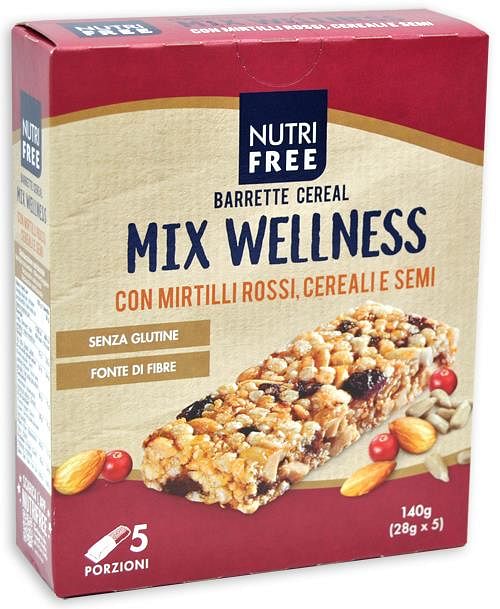 Nutrifree Cereal Mix Wellness Barrette 28 g x 5 pezzi