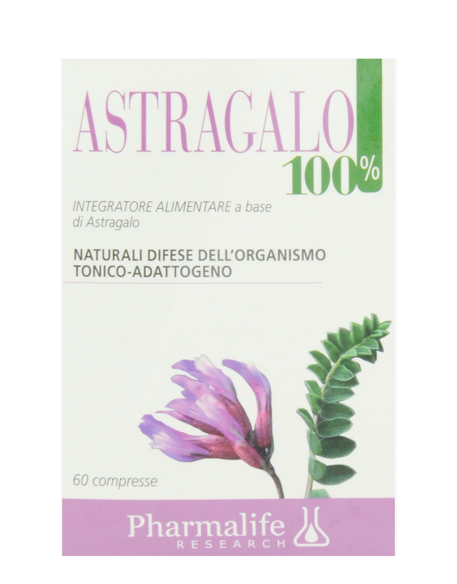 Astragalo 100% 60 Compresse: Utilizzo, effetti collaterali e prezzo