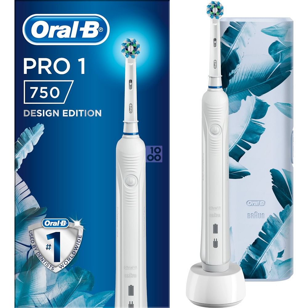 Oralb Pro1 Colour Cross Action Spazzolino Elettrico Bianco