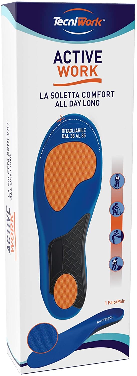 Solette Gel Active Cell Work Sport Per Metatarsalgia E Tallonite - Plantari Ammortizzanti EU 44-47 - Foto 8